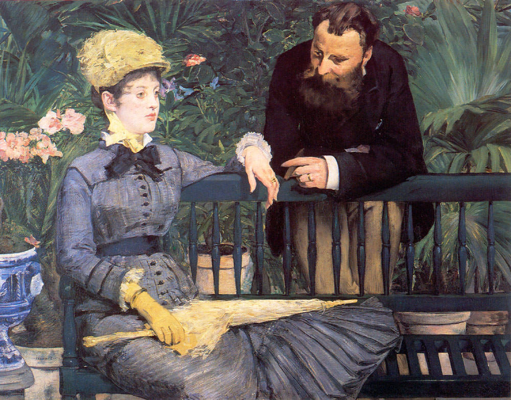 The Conservatory by Édouard Manet